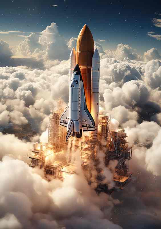 Skyward Quests Rocket Journeys | Metal Poster