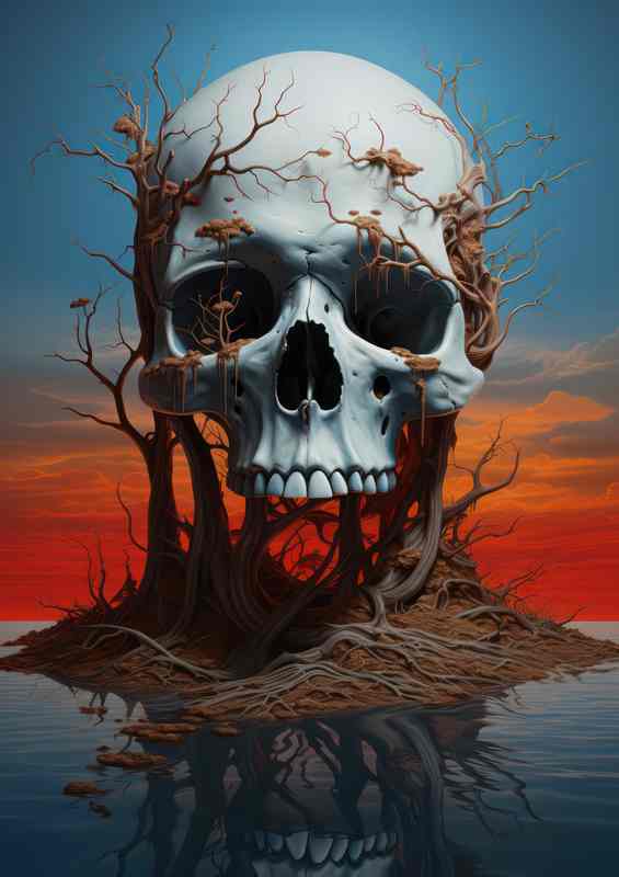 Cryptic Cranium Skulls in Folklore | Metal Poster