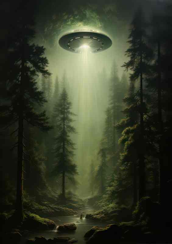 UFO Odyssey Exploring Alien Encounters | Metal Poster