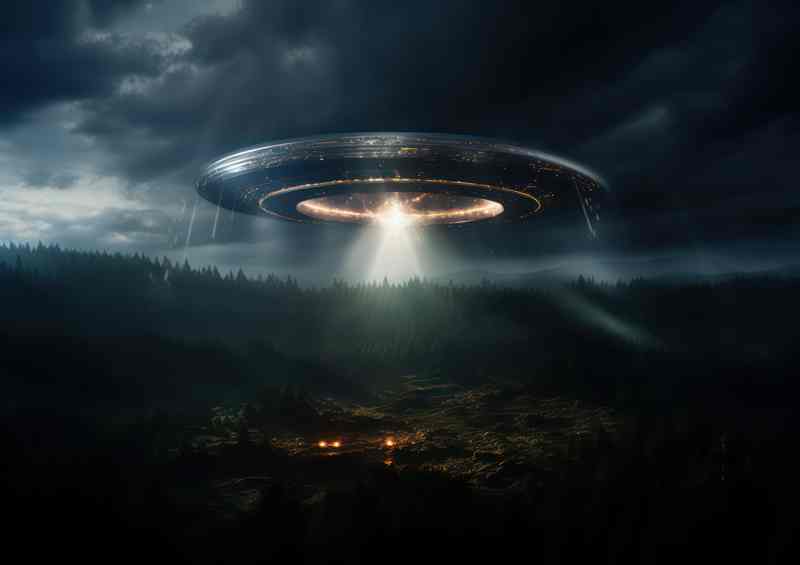 Alien Encounters Uncovering UFO Phenomena | Metal Poster