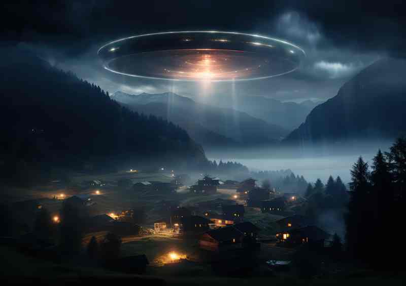 Beyond the Skies UFO Mysteries Unmasked | Metal Poster