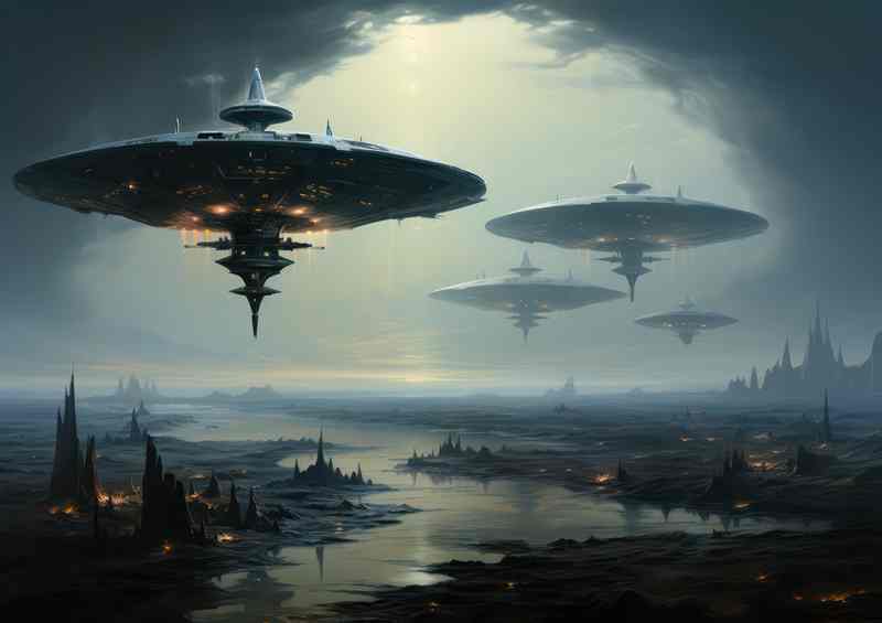 Cosmic Encounters Real UFO Sightings | Metal Poster