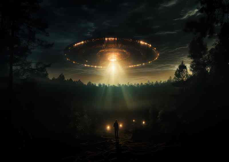 Extraterrestrial Appearances UFO Encounters Revealed | Metal Poster