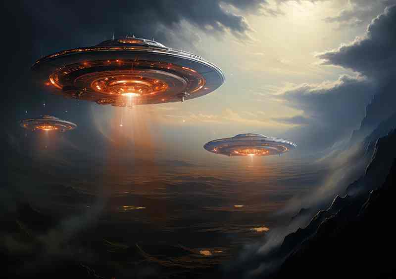 ET Enigma UFO Sight | Metal Poster