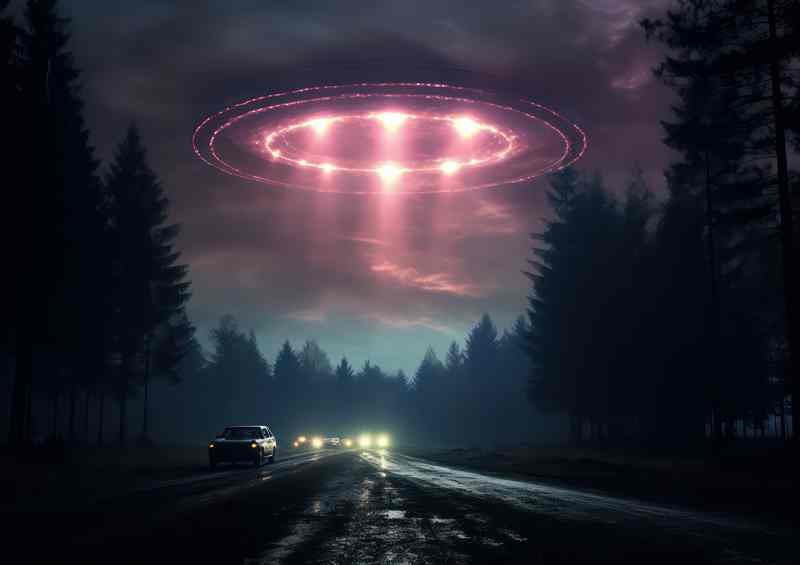 Galactic Intruders Examining UFO Appearances | Metal Poster