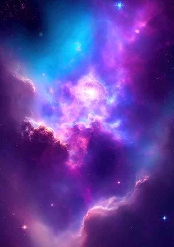 Stellar Nurseries A Journey Through Nebula | Metal Poster
