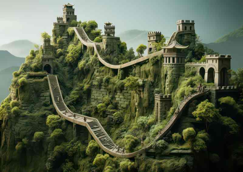 Chinas Ancient Wonder The Great Wall | Metal Poster