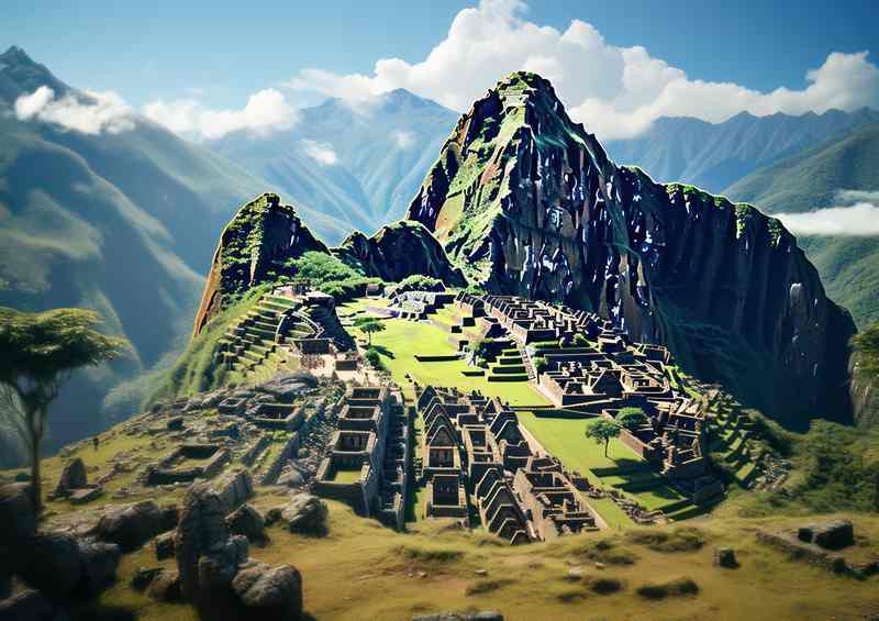 High Altitude Wonder Machu Picchu | Metal Poster