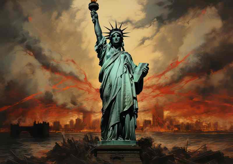 Liberty A Statue Of Freedom | Metal Poster