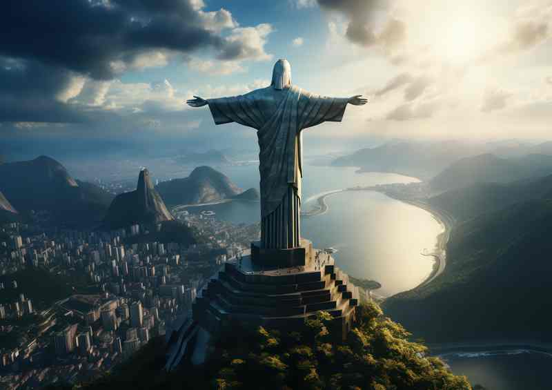 My World Of Wonder Brazil Statue Of Christ | Metal Poster
