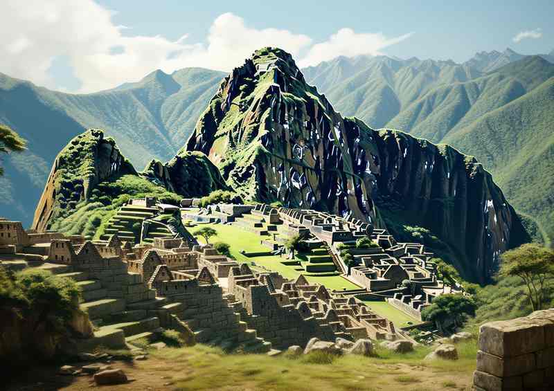 Peruvian Icon Historic Machu Picchu | Metal Poster