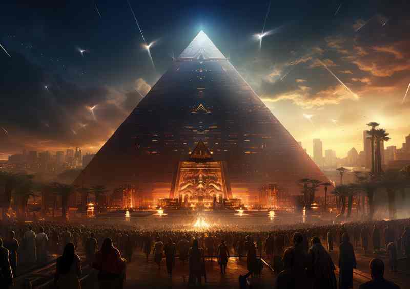 Pyramid Of Light | Metal Poster