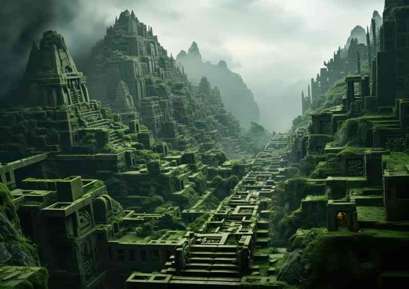 The Lost City Machu Picchu Style | Metal Poster