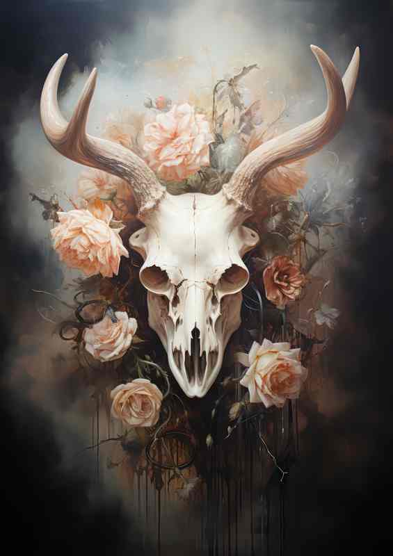 Haunting Hues The Palette of Macabre Art | Metal Poster