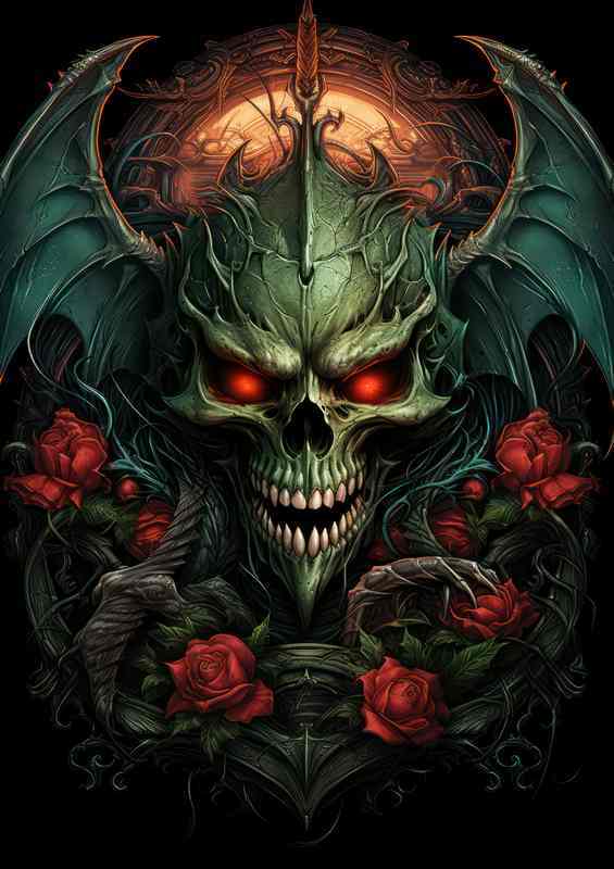 Dark Dragon Metal Poster
