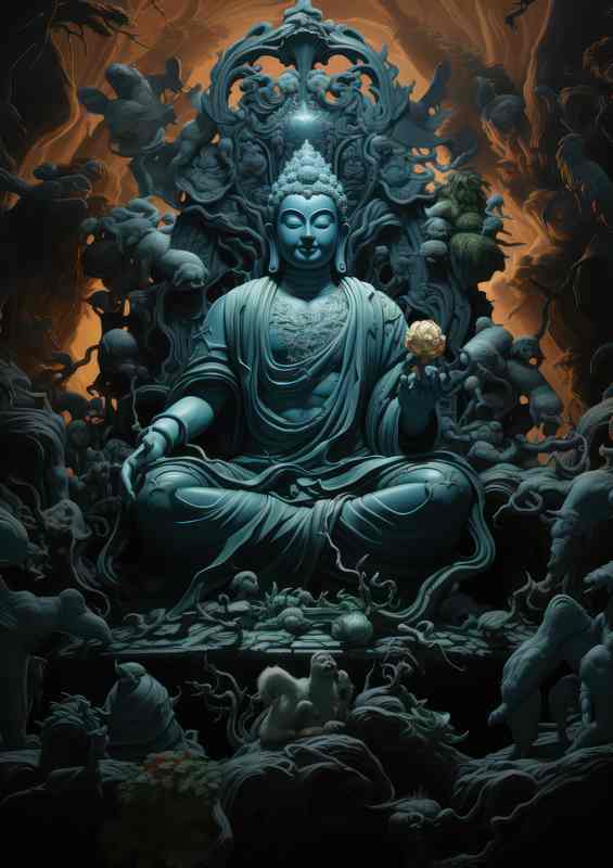 Beyond the Physical Buddhas Mystical Teachings | Metal Poster