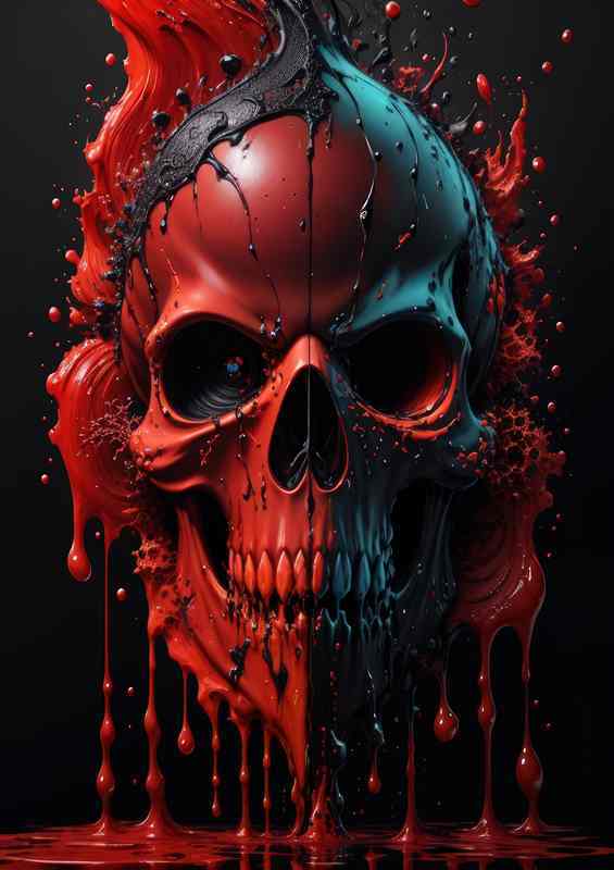 Midnight Skulls Tales of the Macabre | Metal Poster