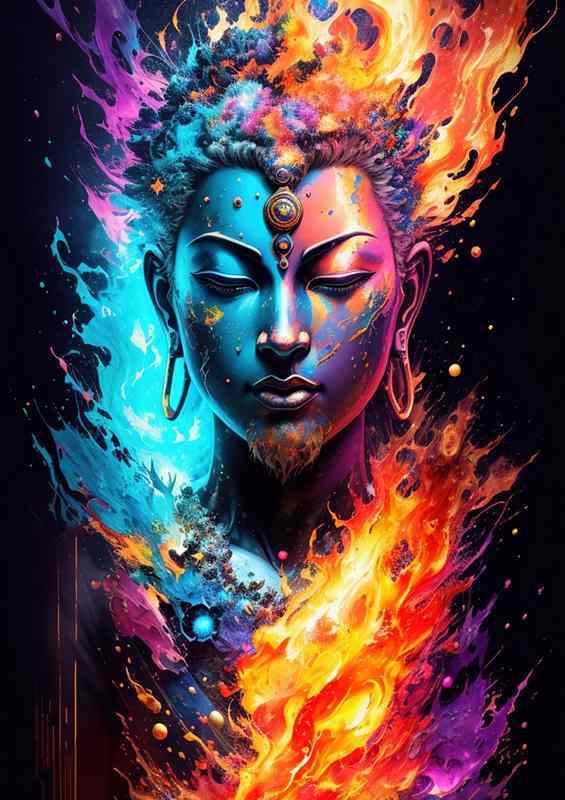 Divine Calm Buddha Art for Every Soul | Metal Poster