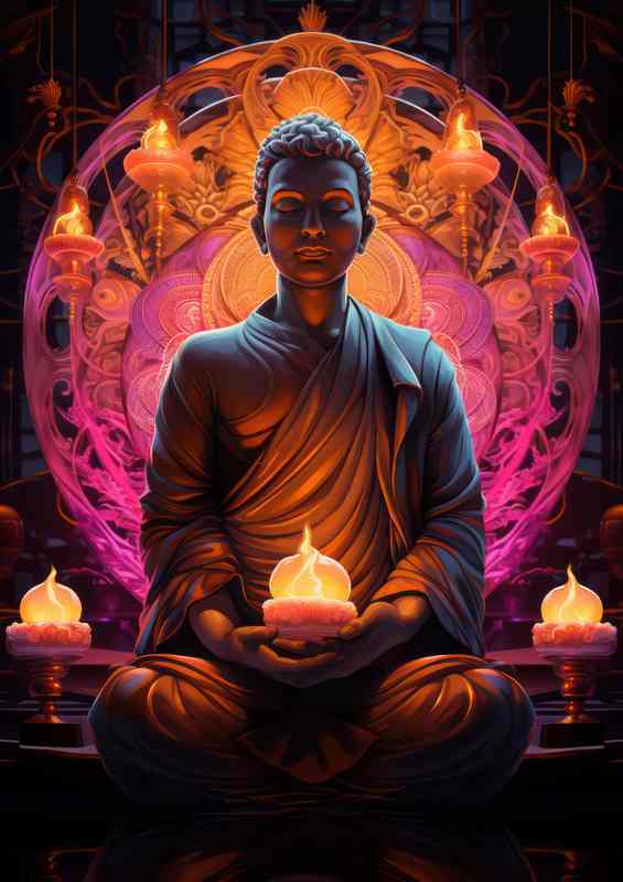 Eternal Bliss Unraveling Buddha's Mystical Teachings | Metal Poster