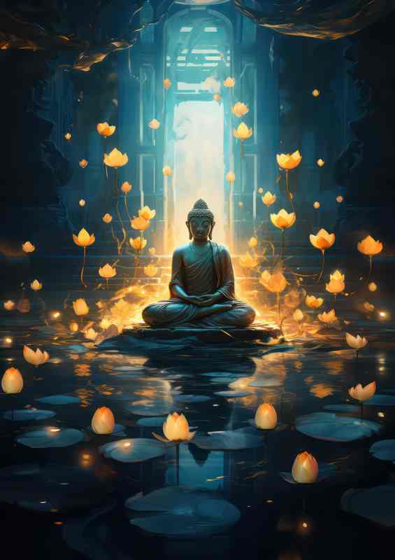 Harnessing the Power of Buddhas Boundless Love | Metal Poster