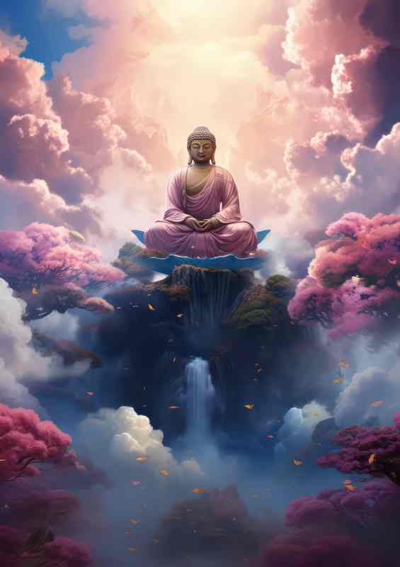 Illuminating the Soul Buddhas Divine Grace Revealed | Metal Poster