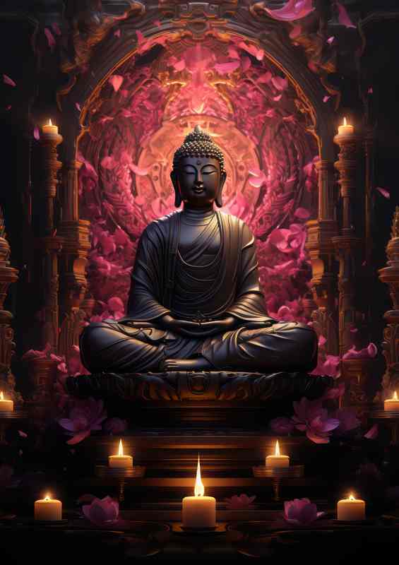 Nurturing the Soul with Buddhas Eternal Wisdom | Metal Poster