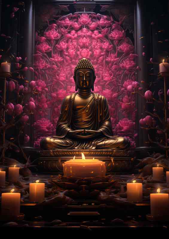 Soulful Journeys Embracing Buddhas Teachings of Love | Metal Poster