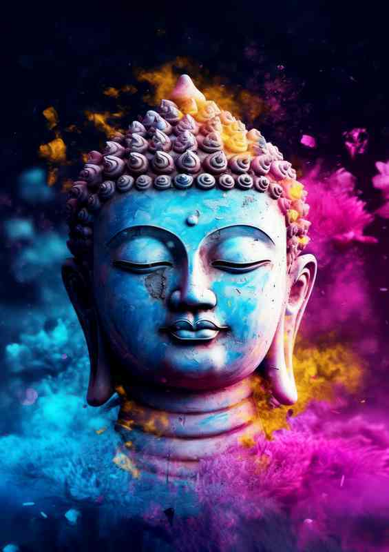 The Transcendent Glow of the Sacred Bodhisattva | Metal Poster