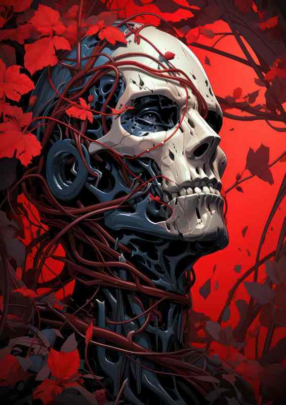 Ominous Oracles Skulls as Predictors | Metal Poster