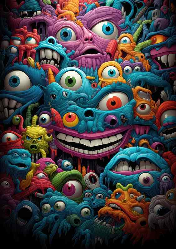 Creative Abstract Faces Gallery | Metal Poster