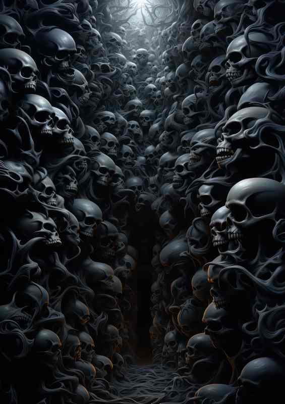 Shadows and Skulls Midnight Tales | Metal Poster