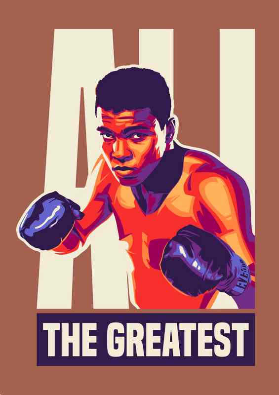 Ali the greatest boxing sport | Metal Poster