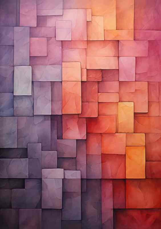 Abstract Color Explorations Nice Pastel Colours | Metal Poster