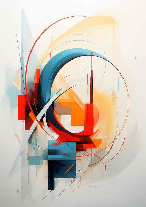 Abstract Color Mysteries Shapes that Transform Reality | Metal Poster