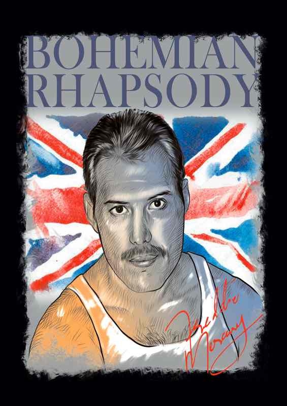 Bohemian Rhapsody Freddie | Metal Poster