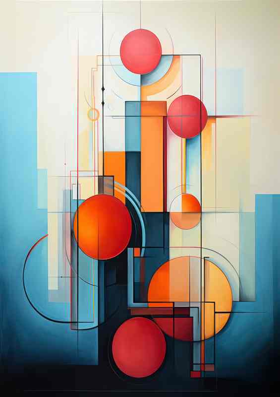 Colorful Abstract Wonders A Symphony Amazing Form | Metal Poster