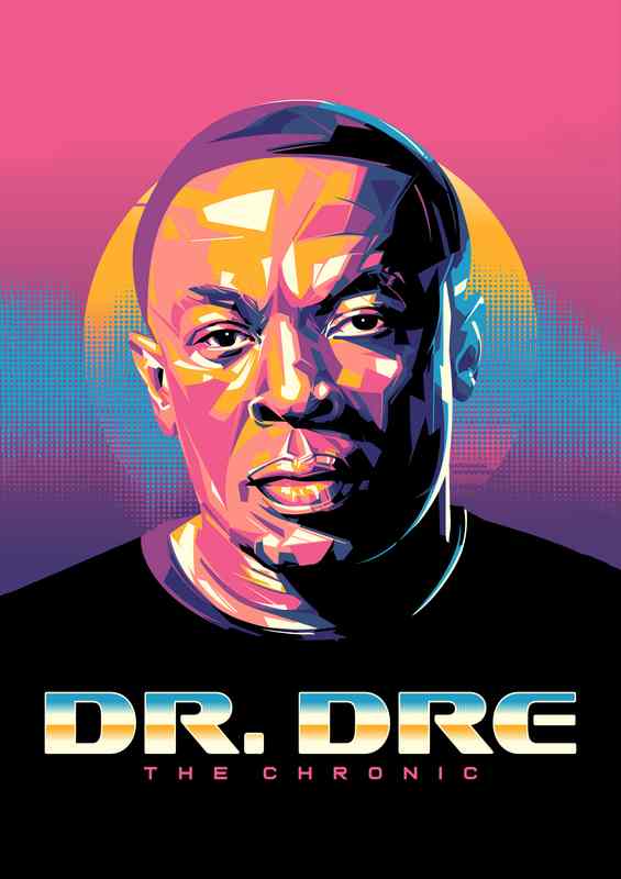 Dr Dre Rapper Pop Art | Metal Poster