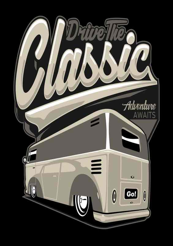 Drive The Classic Capmer Van | Metal Poster