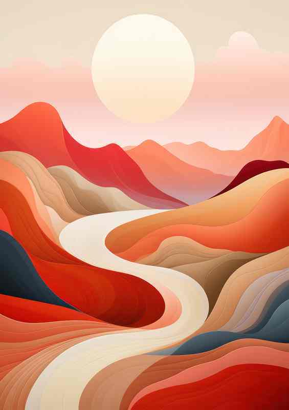 Lustrous Landscapes Panoramas of Palette and Pattern | Metal Poster