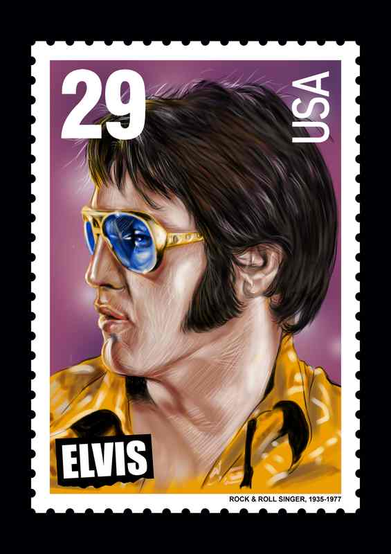 Elvis Rock And Roll Music Singer | Metal Poster