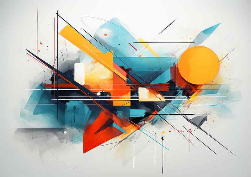 Abstract Color Innovations Shapes that Redefine Art | Metal Poster