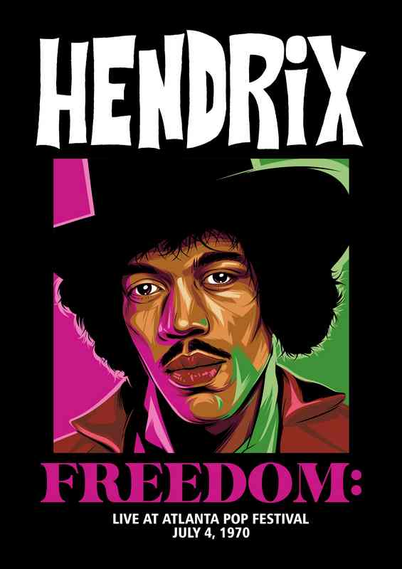 Hendrix jimi freedom music | Metal Poster