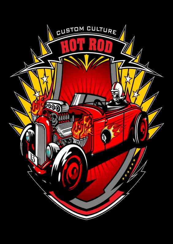 Hot Rod The Custom Culture | Metal Poster