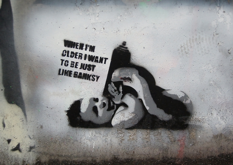 Be Like Banksy | Metal Poster