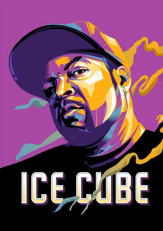 Ice Cube Pop Art Music Rapper | Metal Poster