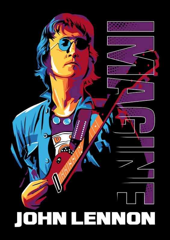 Imagine John Lennon | Metal Poster