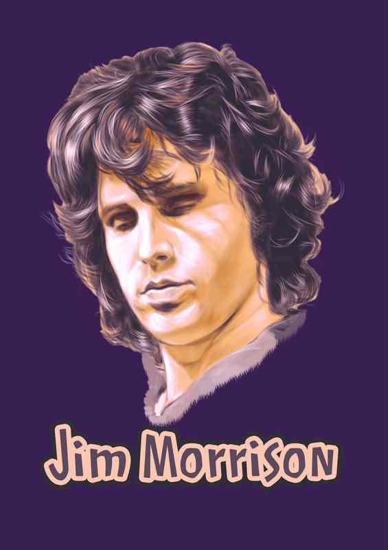 Jim Morrison Art | Metal Poster