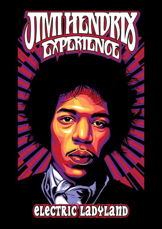 Jimi Hendrix Experience Electric Ladyland | Metal Poster
