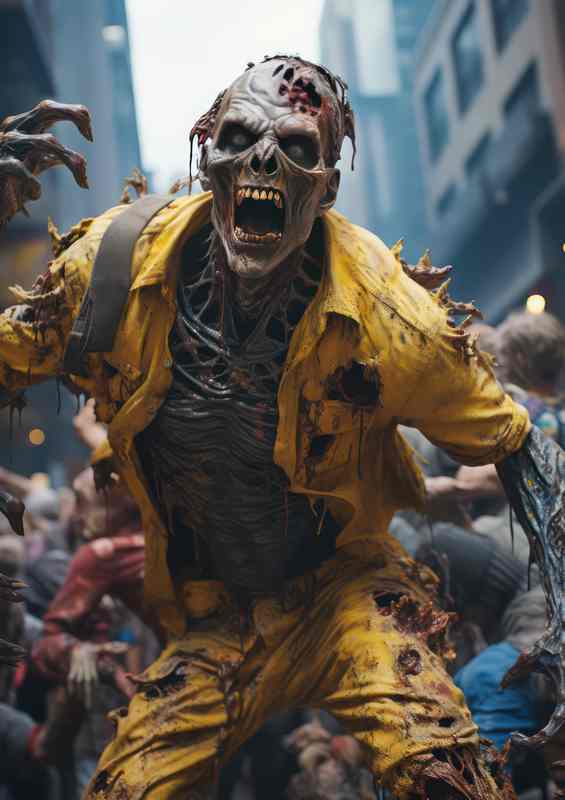 The Haunting Skulls in Popular Culture zombies | Metal Poster