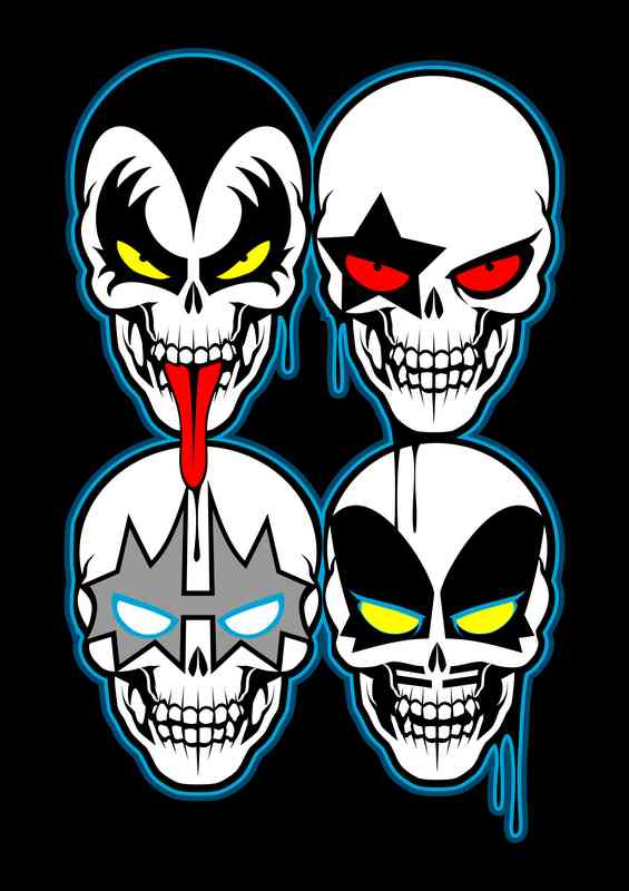 Kiss Skull | Metal Poster